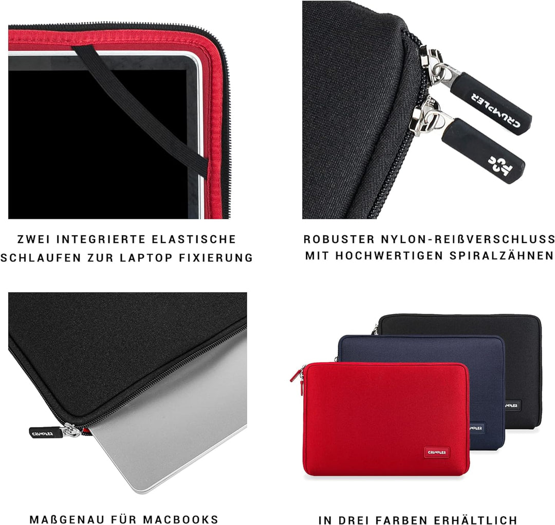 Crumpler Base Layer Laptop Sleeve Neopren Laptop-Schutzhülle, ideal für 13" Laptop MacBook Pro/Air,