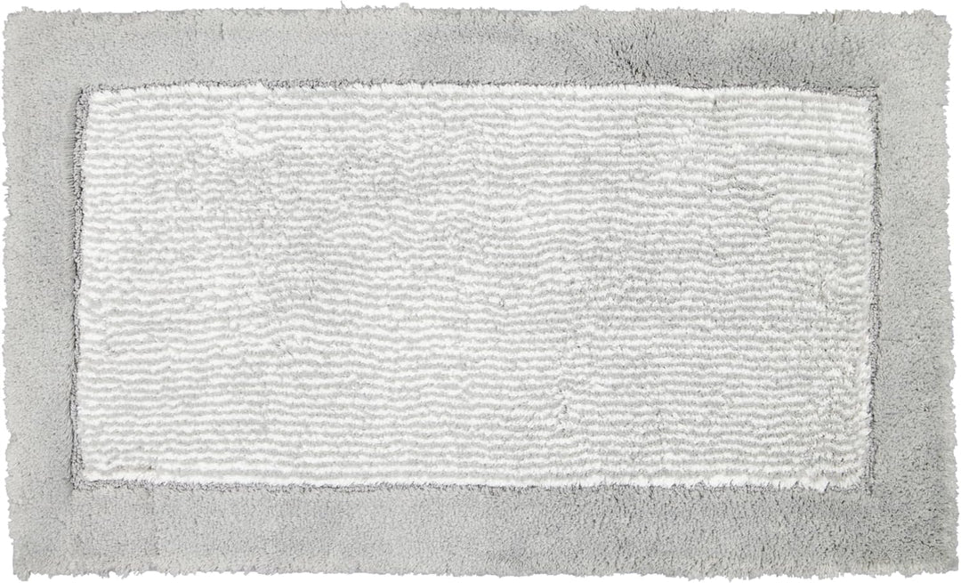 Cawö Home Badteppiche Luxury Home Two-Tone 590 Platin - 76 70x120 cm, 70x120 cm