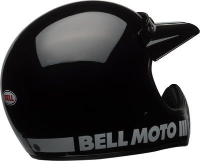 Bell Moto-3 Classic Solid Gloss Black Full Face Helmet