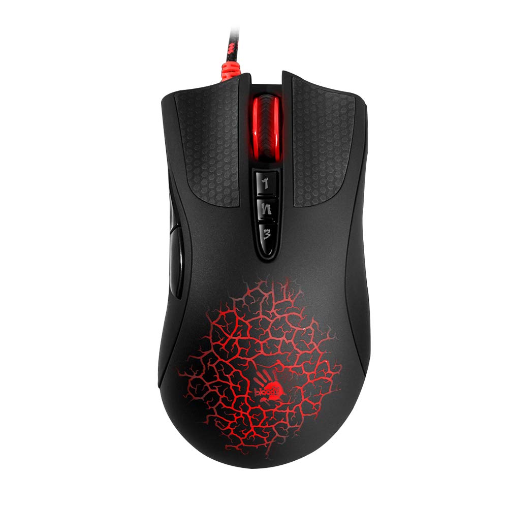 A90 - Optische Gaming-Maus mit Lichtschlag (LK) Optischer Schalter/Scroll - 8 programmierbare Tasten