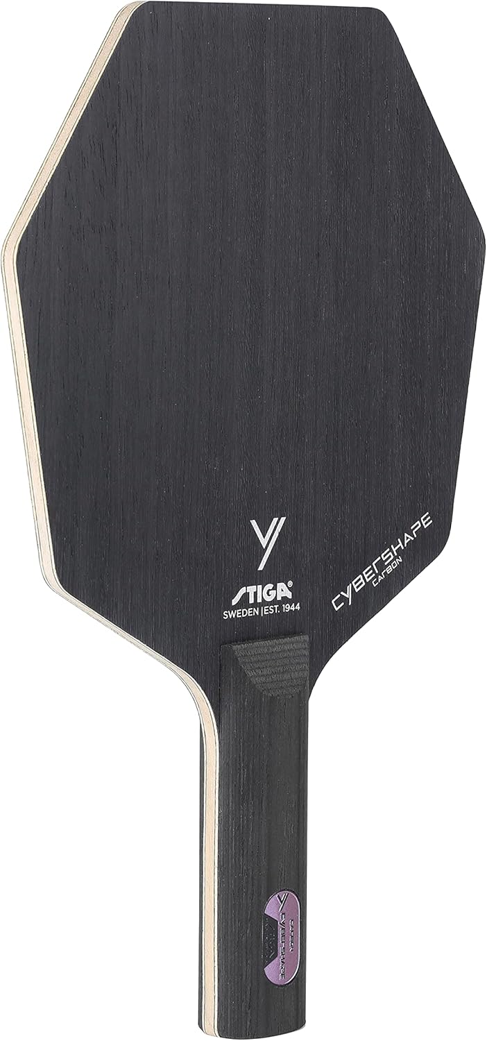 Stiga Tischtennisholz Cybershape Carbon mit CWT Custom Weight Technology Gerade, Gerade