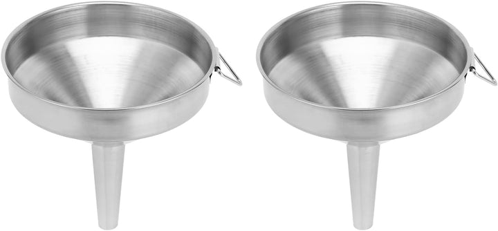 2 Stück Trichter Edelstahl Ø 13cm Grosser Verdickter Küchentrichter Edelstahltrichter Flaschentricht