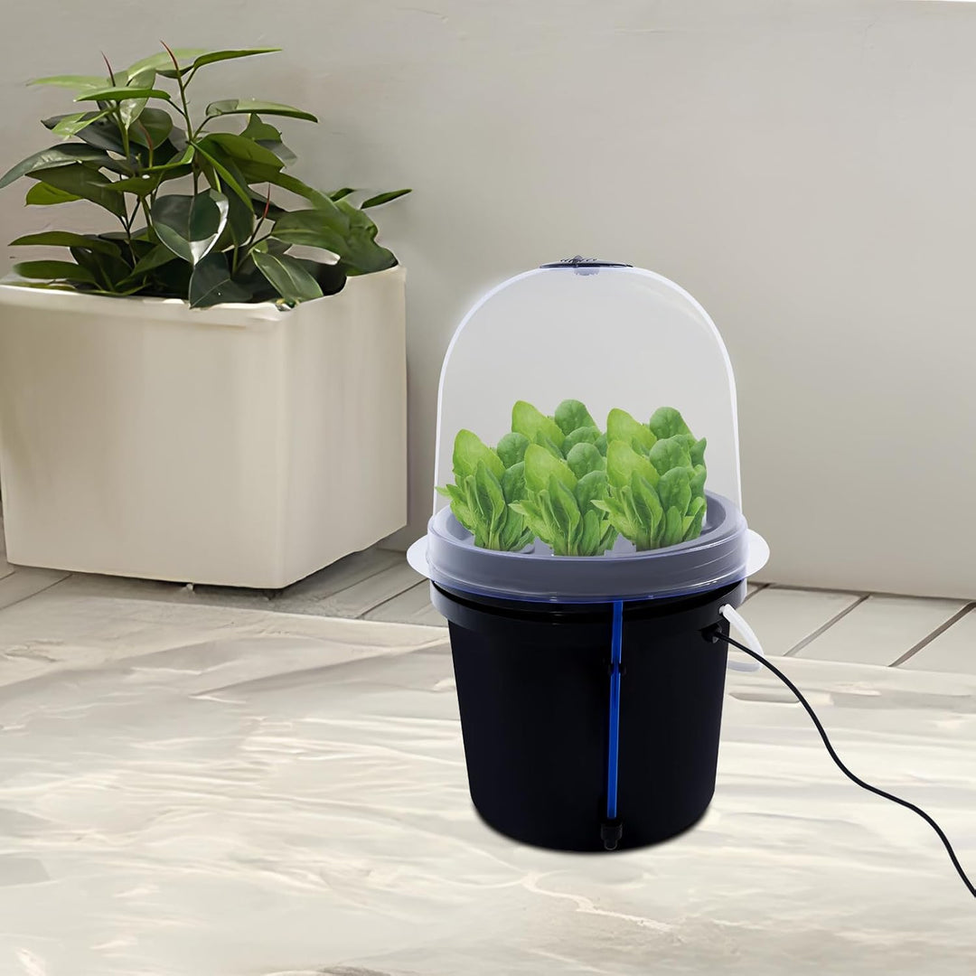 Hydroponisches Anzuchtset für Indoor-Gartenarbeit, 8 Löchern Keimungsbehälter Kunststoff Anzuchttöpf