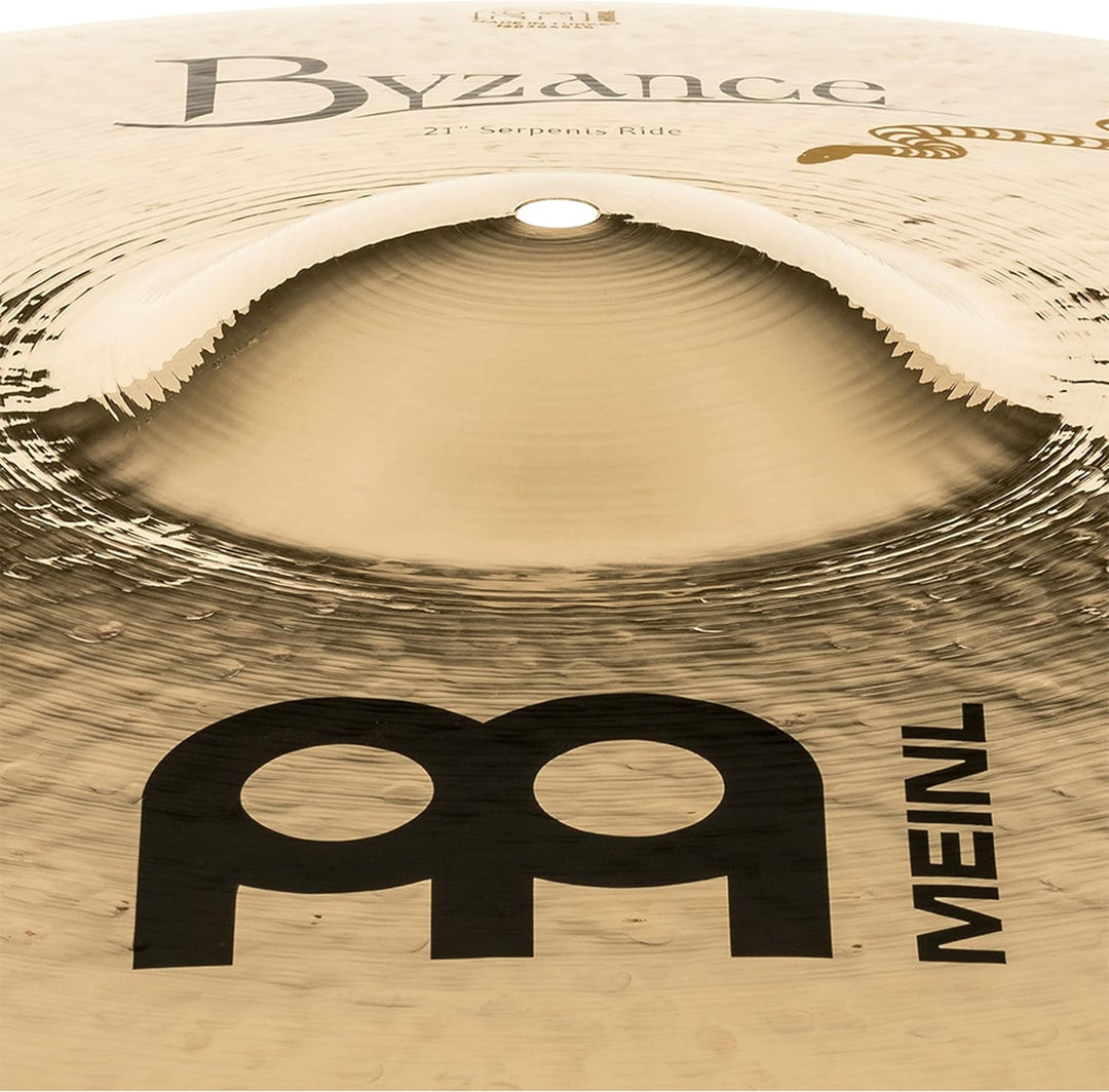 Meinl Cymbals Byzance Brillant Derek Roddy Serpents Ride 21 Zoll (Video) Schlagzeug Becken (53,34cm)