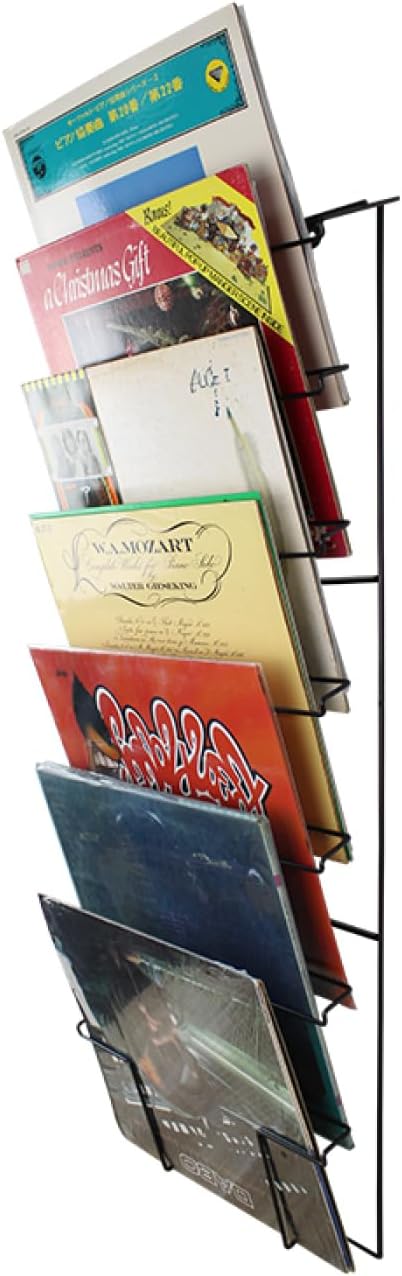 VDD – LP-Wandregal – Vinylaufbewahrung – LP-Regal – Wandmontage – Kapazität von 50