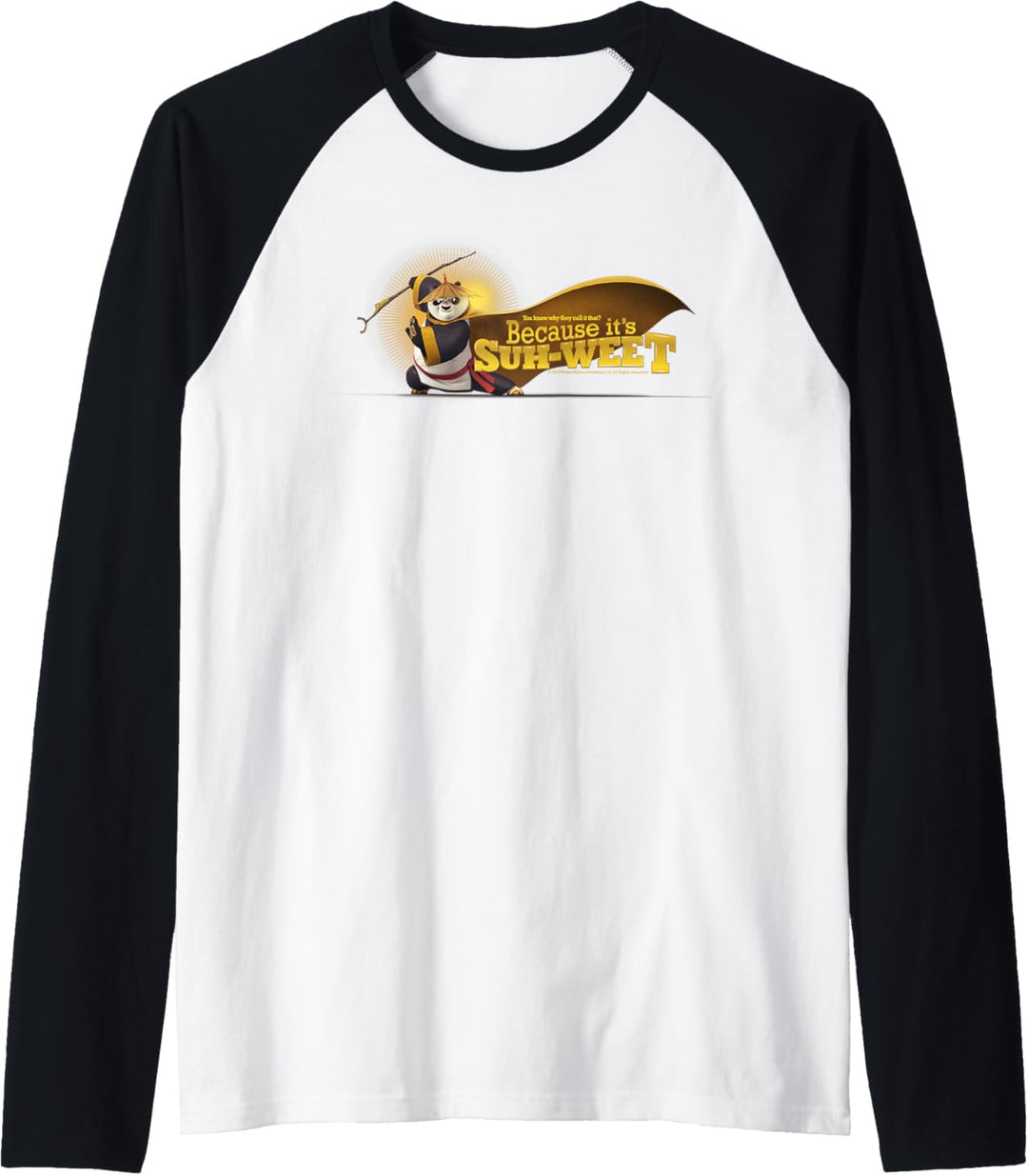 Kung Fu Panda Master Po Suh-weet Action Portrait Raglan