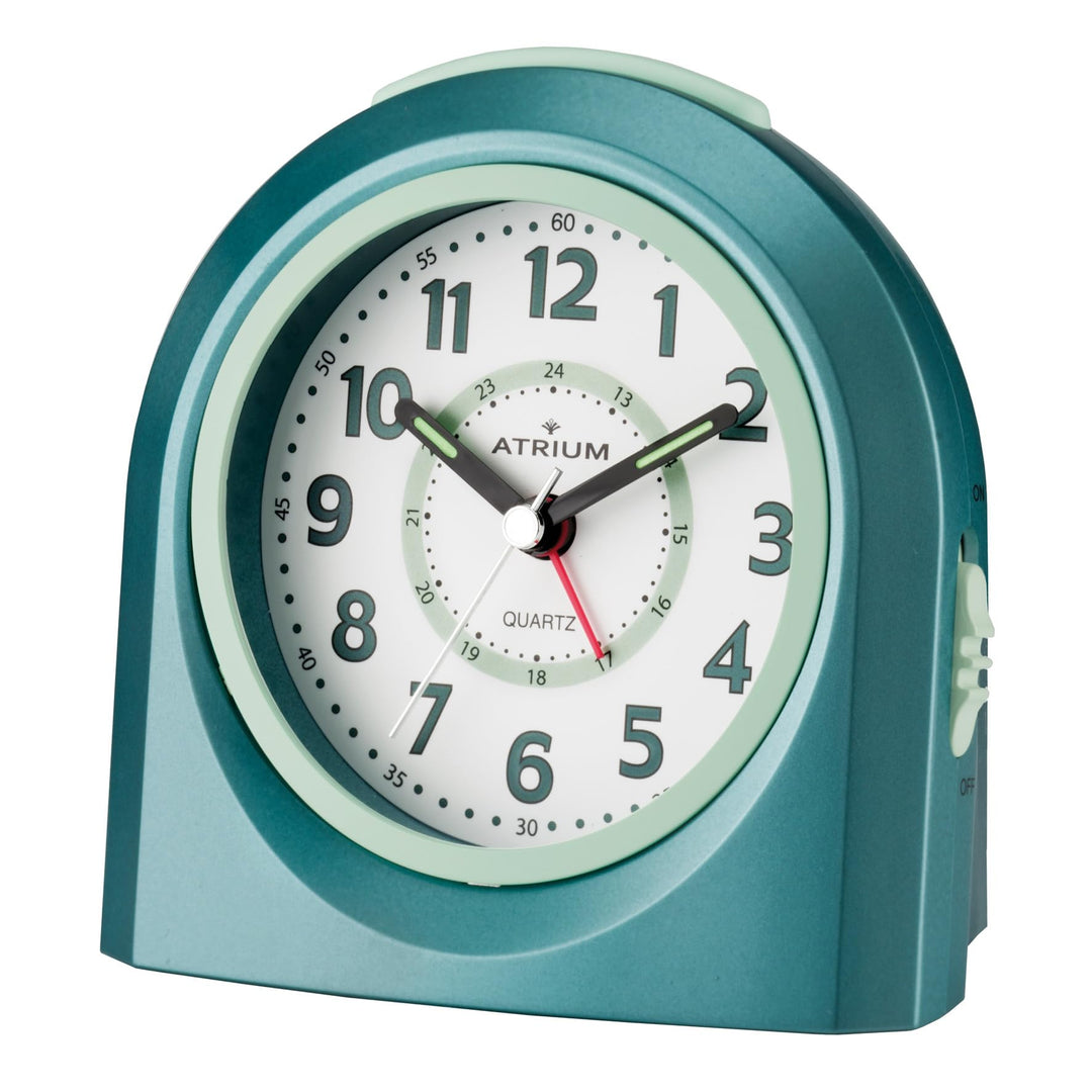 Atrium Kinderwecker Jugendwecker Jungen Mädchen Analog Quarz mit Licht und Snooze Türkis Hellblau A9