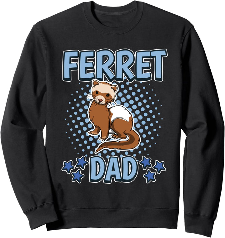 Herren Ferret Dad Papa Vatertag Frettchen Sweatshirt
