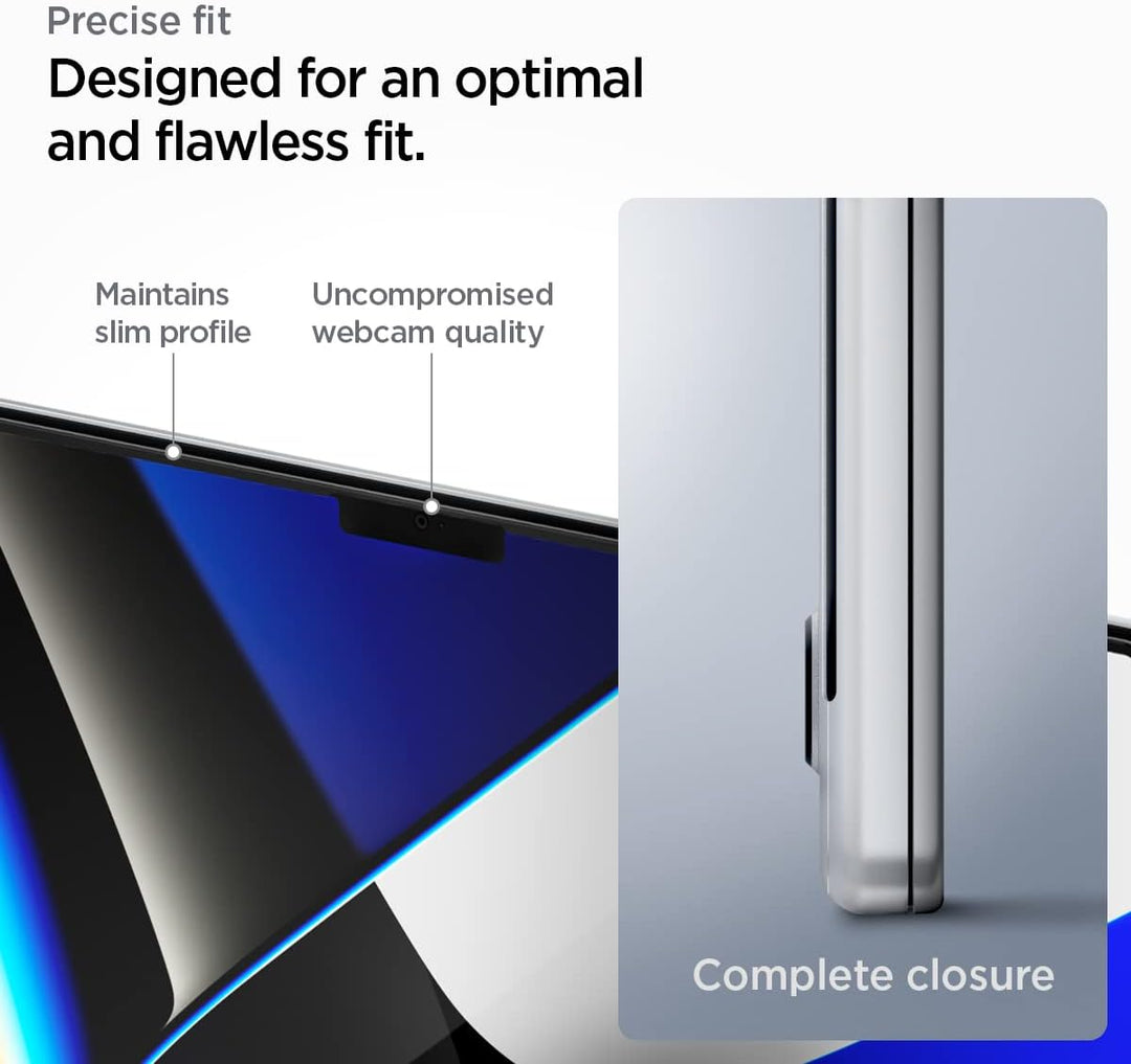 Spigen Glas.tR Slim Displayschutz für MacBook Pro 16 Zoll (ab 2021, M3 / M3 Pro / M3 Max / M2 Pro /