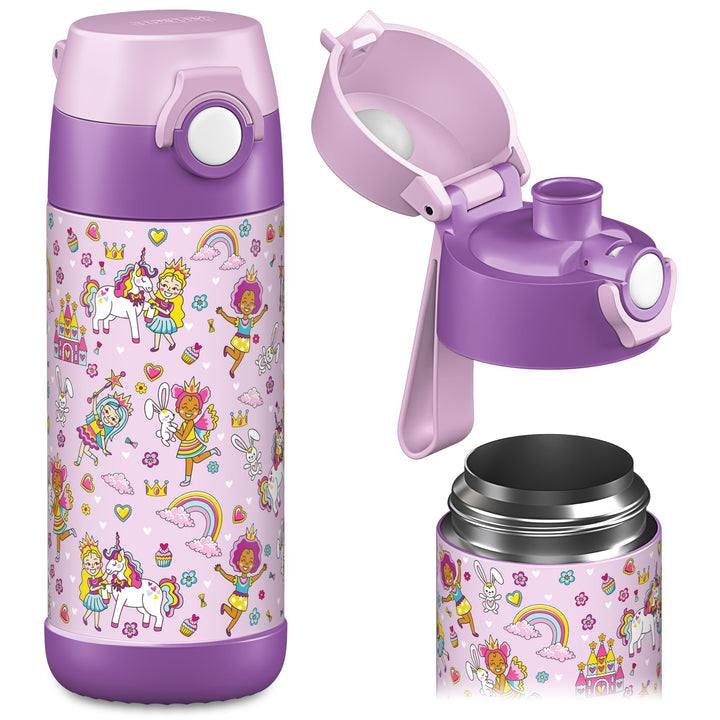 Jarlson® Trinkflasche Kinder - Thermo Edelstahl Wasserflasche - BPA frei - auslaufsicher - Kinderfla