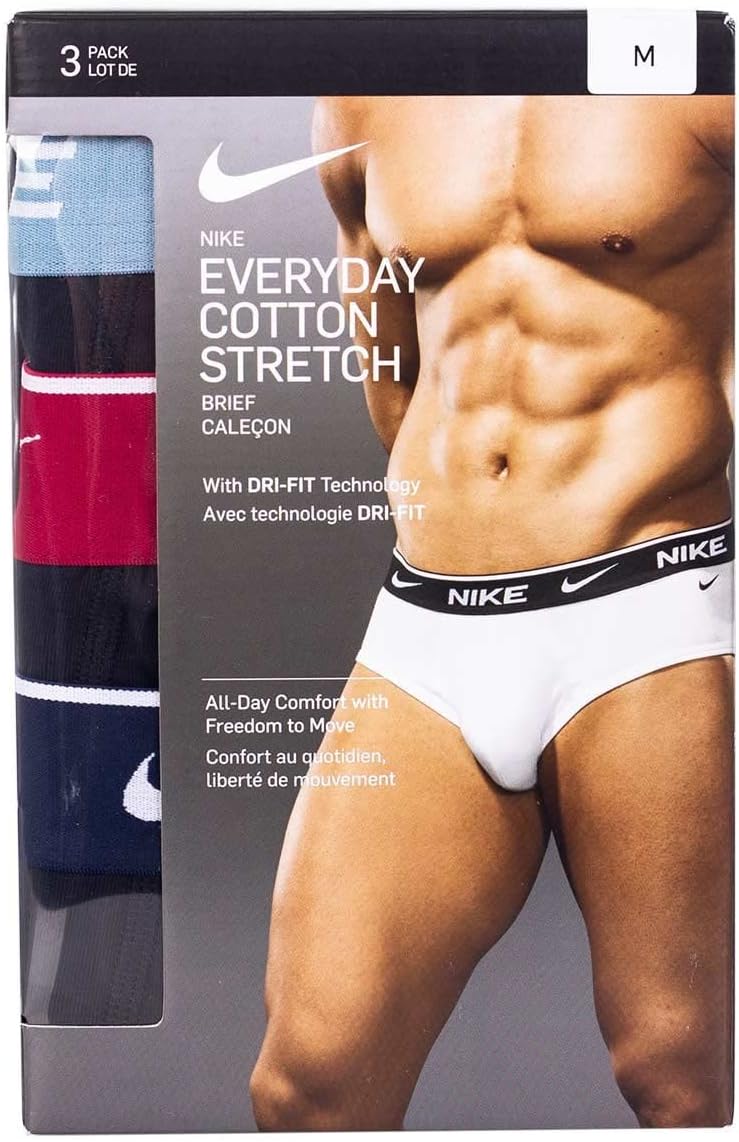 Nike Herren Briefe Unterhose, Nero