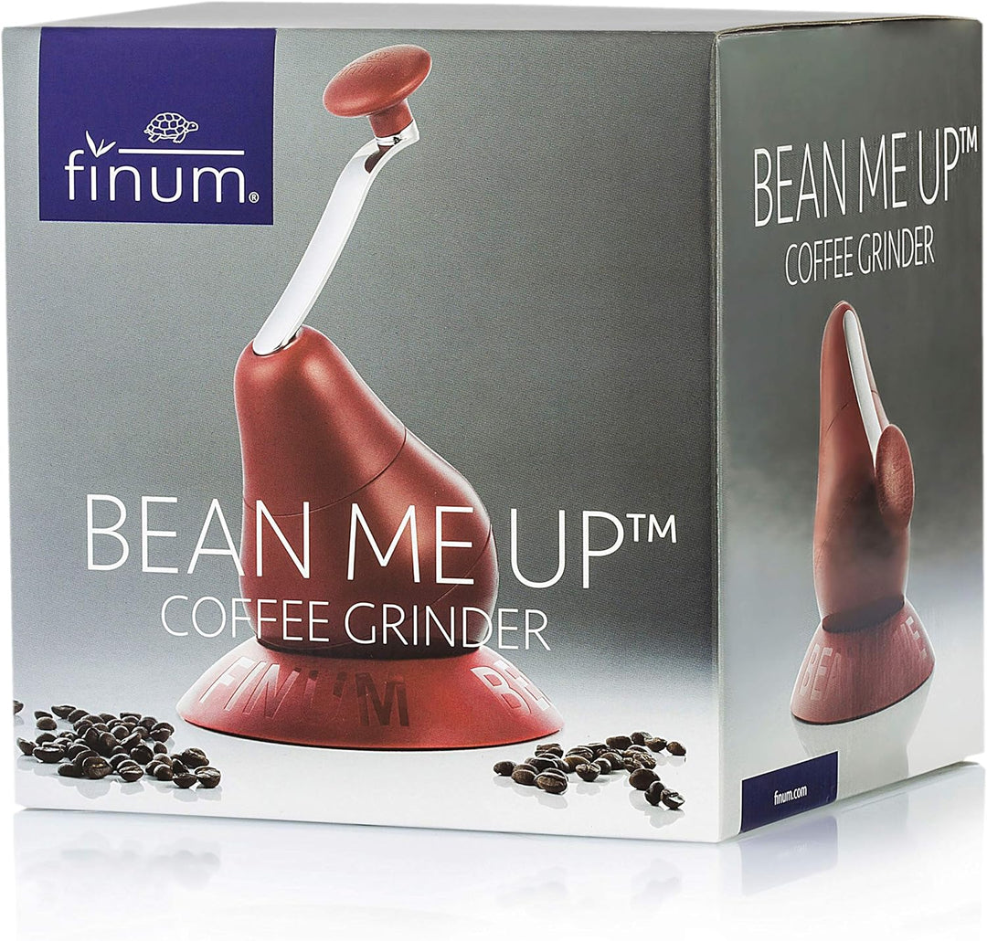 finum® BEAN ME UP – Manuelle Kaffeemühle mit Keramikmahlwerk, stufenlos einstellbar, Handkaffeemühle