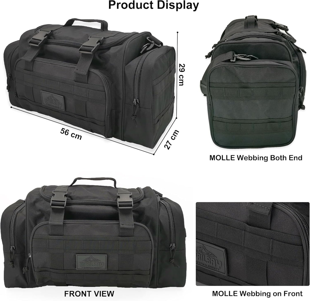 Duffle Bag Gymnastiktasche Reise- Wander- & Trekking-Sporttasche Jagd- & Angeltasche 43L Hochwertig