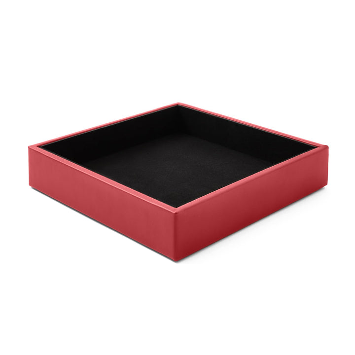Eglooh - Minerva - Taschenleerer Leder Ferrari Rot - Schreibtisch-Organizer mit modernem Design - Ab