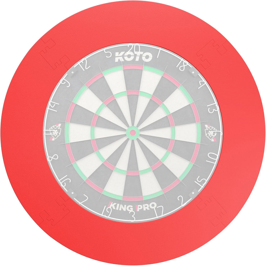 KOTO - 4pcs. Surround (13,5cm) Rot, Dartscheibe Umrandung, kostengünstige &amp; langlebige Umrandung, ve