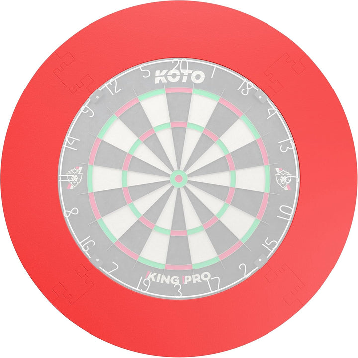 KOTO - 4pcs. Surround (13,5cm) Rot, Dartscheibe Umrandung, kostengünstige &amp; langlebige Umrandung, ve