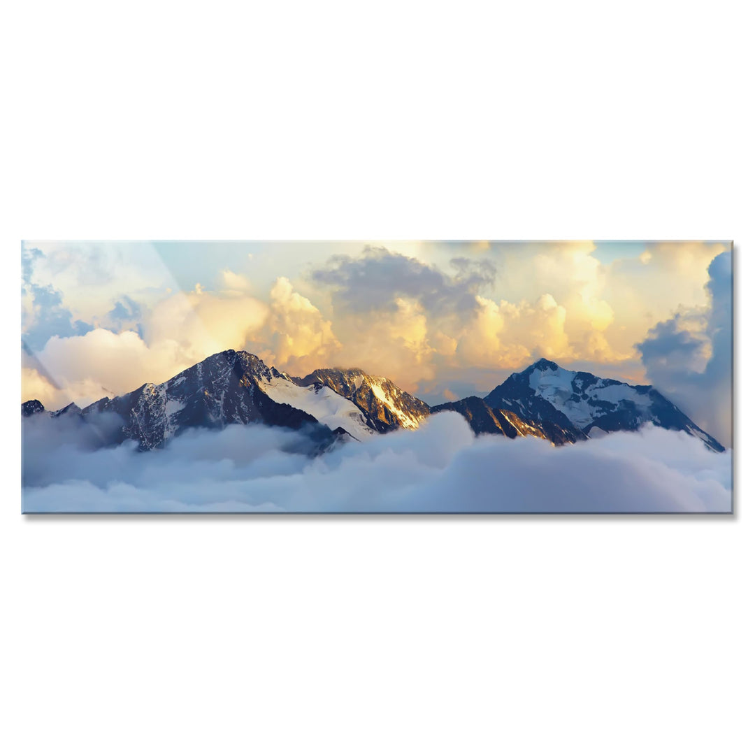 Primus Print - Wandbild Glasbild - Acrylglas Aludibond (Acryl, Berge 109,2x42 cm) Acryl Berge, Acryl