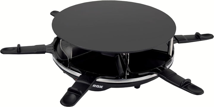 Syntrox Germany Raclette mit Glas-Keramik Grillplatte Design Glas für 6 Personen Grill RAC-900W-Lill
