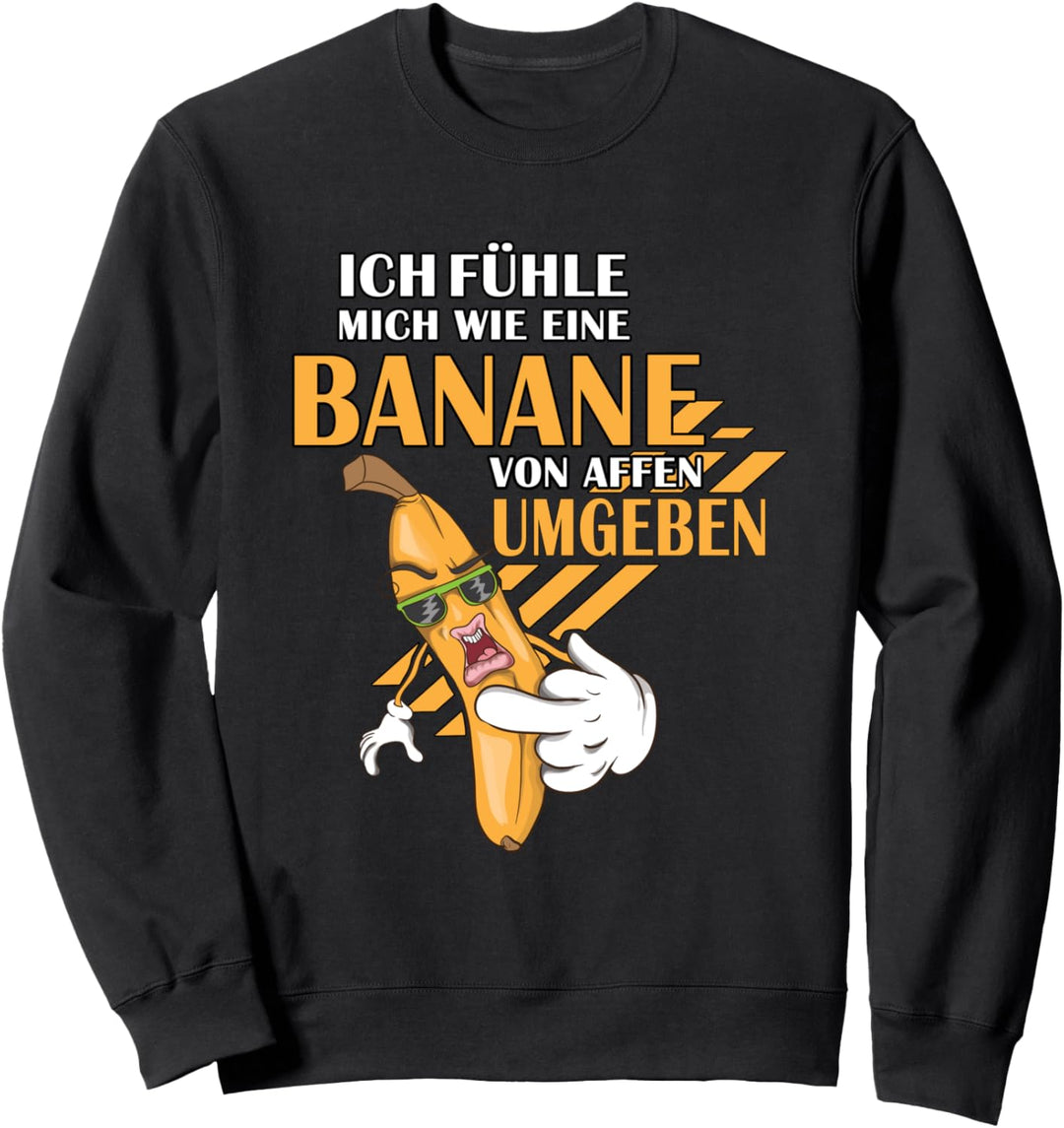 Einmal mit Profis arbeiten von Affen umgeben hasse Menschen Sweatshirt