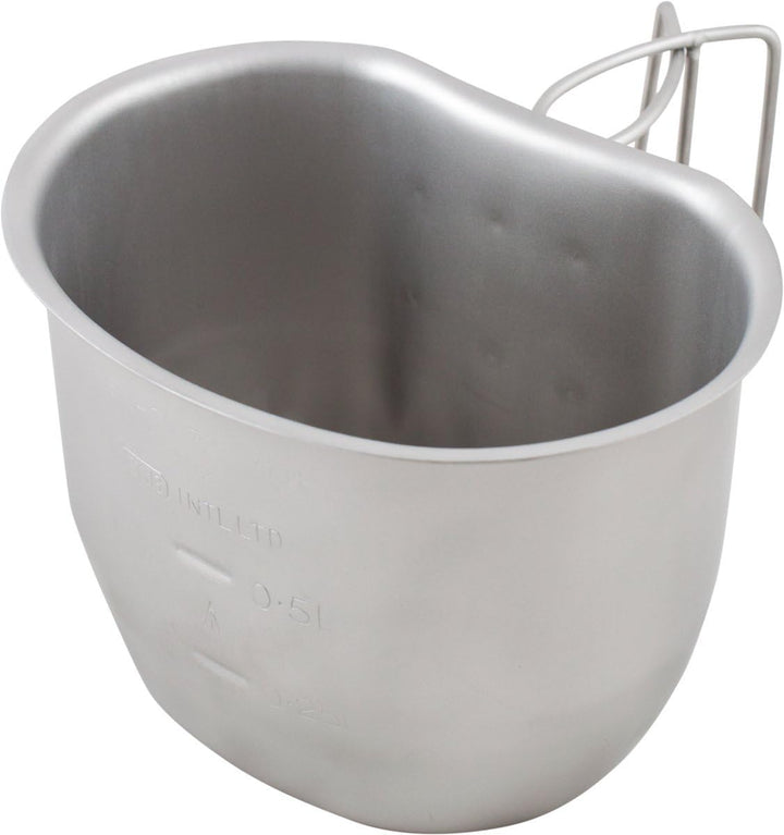 Bushcraft Campingbecher BCB Crusader Cup Canteen, Feldflaschenbecher, kann auch als Kochtopf verwend