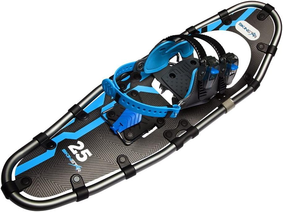 SkinStar Schneeschuhe Alu-Rahmen Schneeschuhwandern Outdoor bis 130kg BLUE 25