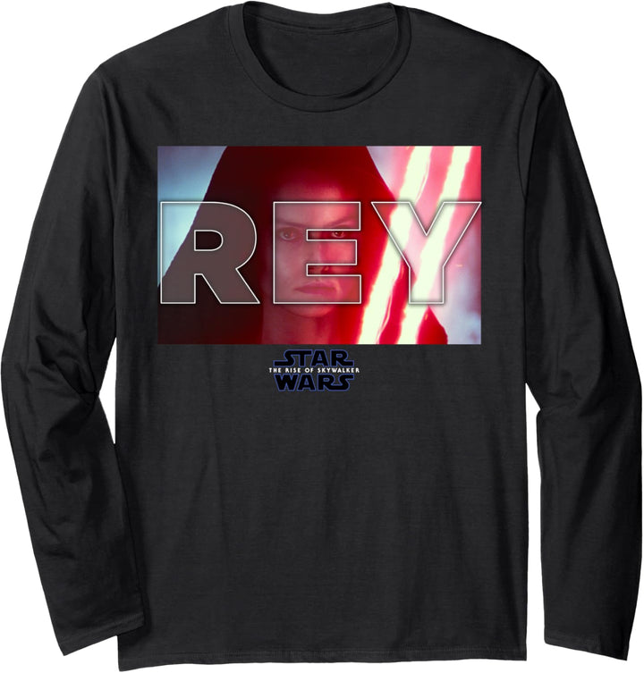 Star Wars: The Rise Of Skywalker Rey Text Overlay Langarmshirt