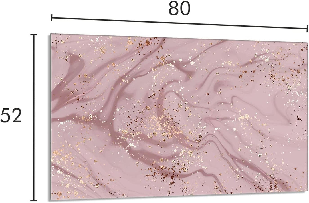 Herdabdeckplatte 80x52 cm 1-teilig Ceranfeldabdeckung Induktion Herdschutz Spritzschutz Glasplatte D