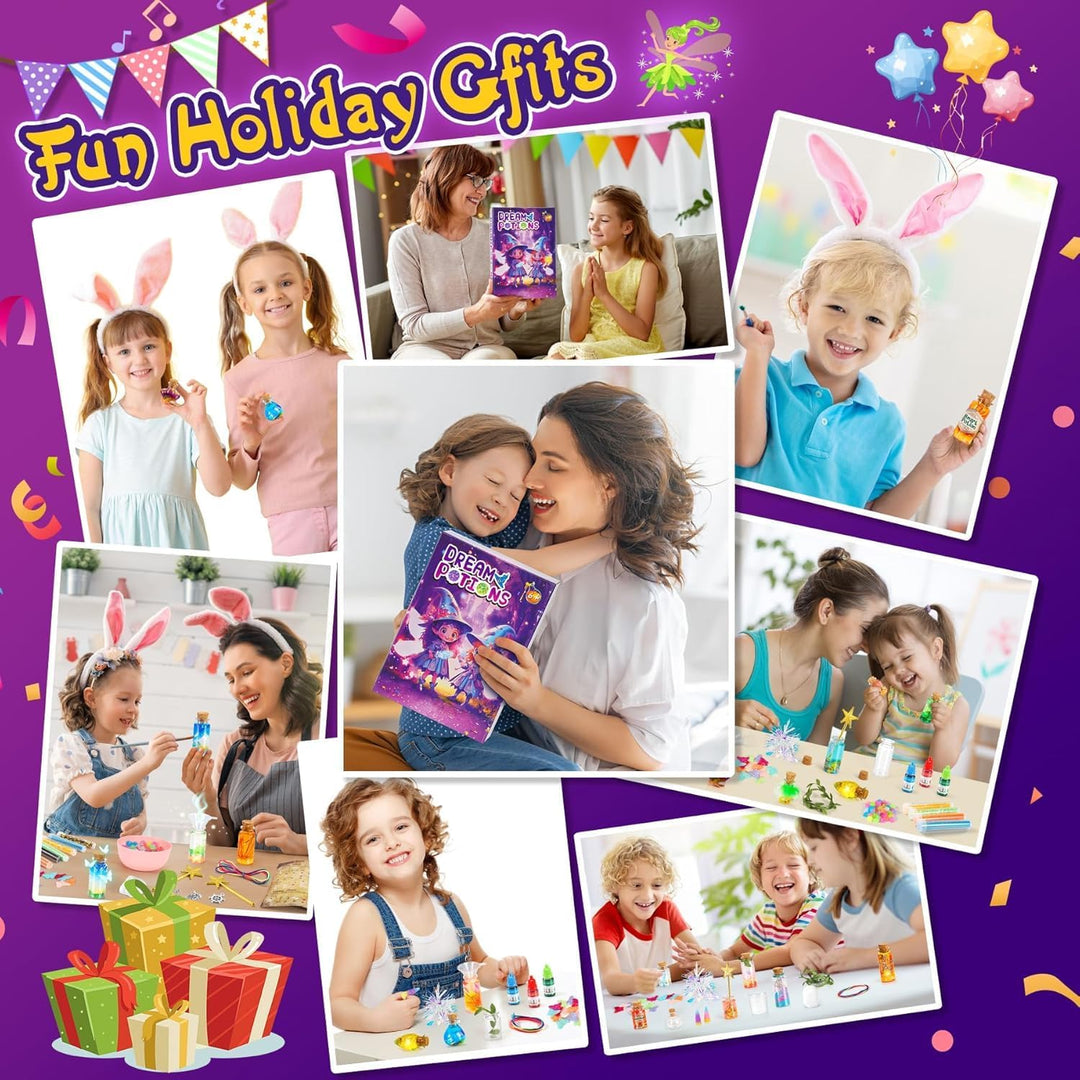 Kreative Geschenk für Kinder - Spielzeug ab 6 7 8 9 10 Jahre Mädchen & Jungen - Zaubertrank Set Bast