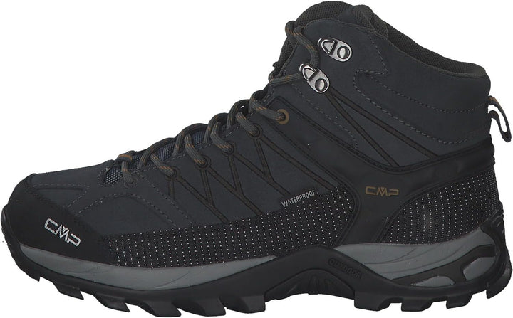 CMP Men's Rigel Mid Trekking Shoes Wp 42 EU Antracite Arabica, 42 EU Antracite Arabica