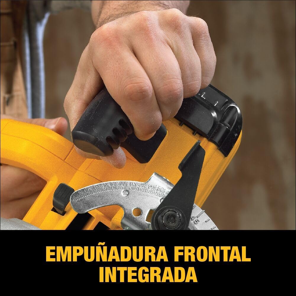 DeWalt 1.600 W Handkreissäge (max. Schnitttiefe 67 mm, für Ablängarbeiten oder Quer- und Neigungschn