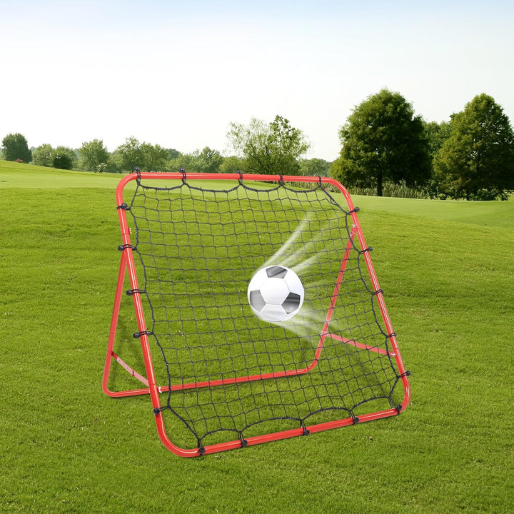 100 x 100cm Rebounder für Fussball, Fussball Rebounder Netz, Fussball Zubehör, Fussball Abprallnetz,