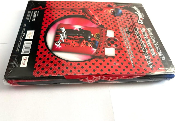 Tex idea Bettwäsche Glatt Miraculous Ladybug Cat Noir Tikki Plugg 135 x 200 Geschenk Neu Wow - All-I