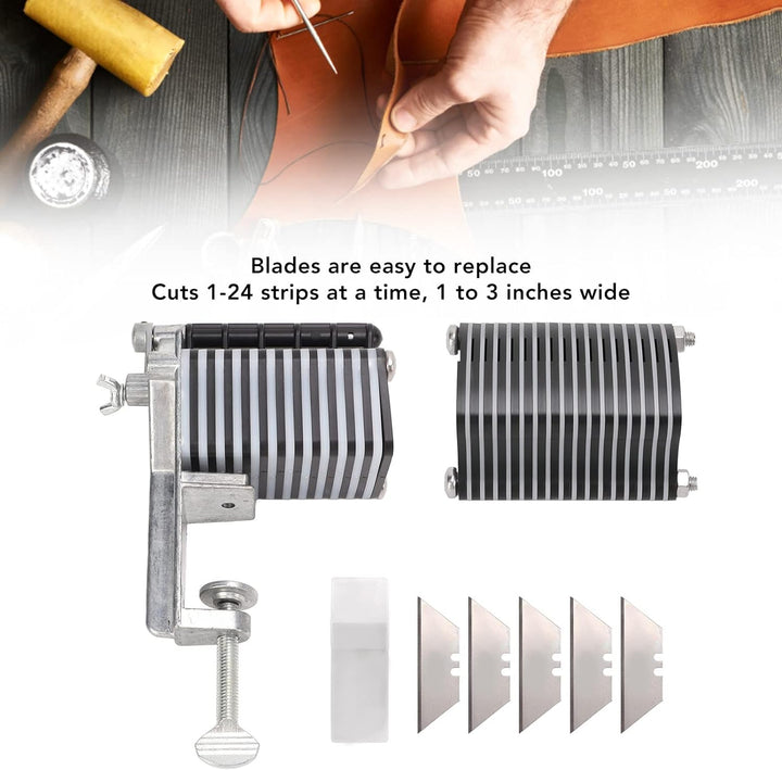 Arsor Spitzenschneider für Tischplatten aus Leder, Leder Spitzen Stripper Lederband Schneidemaschine