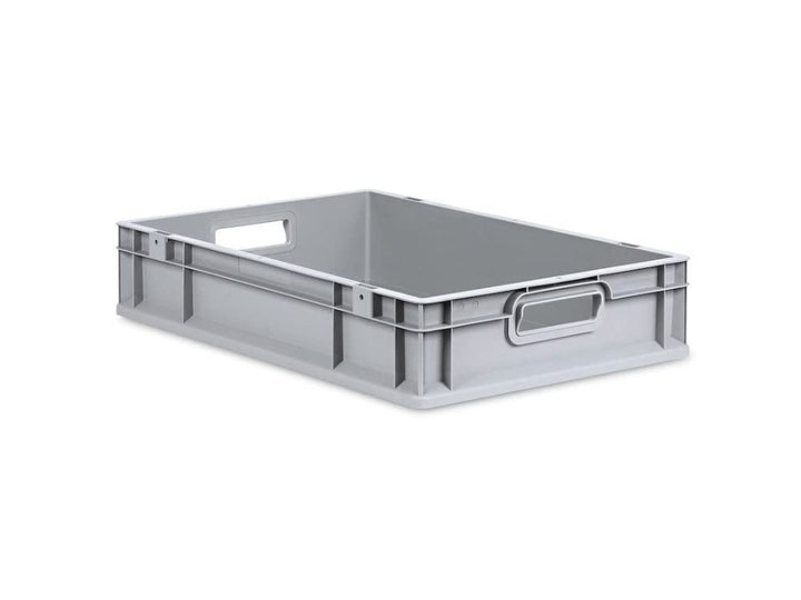 PROREGAL Eurobox NextGen Grip | HxBxT 12x40x60cm | 23 Liter | Griffe offen | Grau | Eurobehälter, Tr