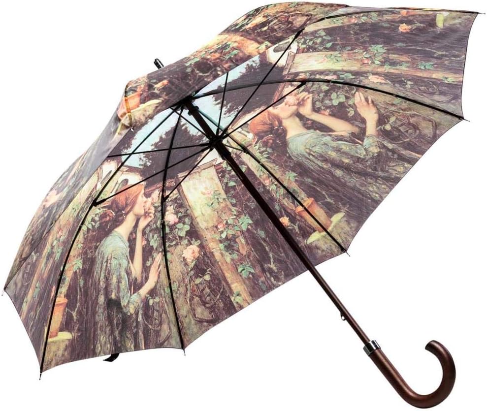 LUCKYWEATHER Regenschirm Stockschirm Damen Motiv Sweet Roses I Stockregenschirm gross und stabil sow