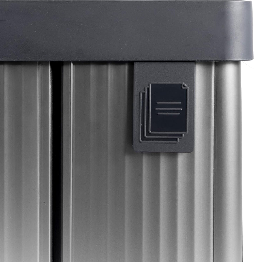Curver Verto Recycle 54L Mülleimer für Küche, zwei Fächer, einfache Sortierung, offen, schlankes Des