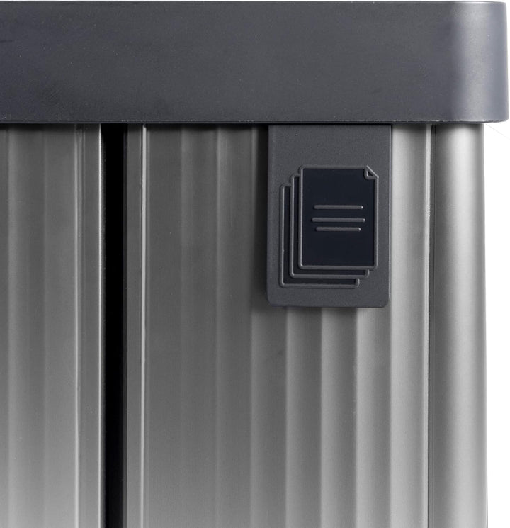Curver Verto Recycle 54L Mülleimer für Küche, zwei Fächer, einfache Sortierung, offen, schlankes Des