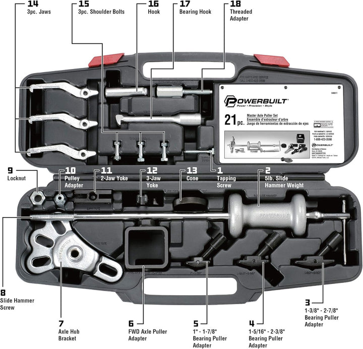 Buchsenzieher-Werkzeug-Kit 41 648611 von Alltrade, Werkzeuge