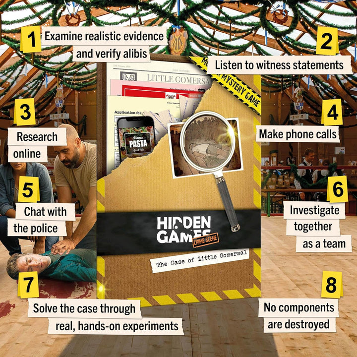 Hidden Games Crime Scene - The case of Little Gomersal - British UK - Realistic crime scene game, ex