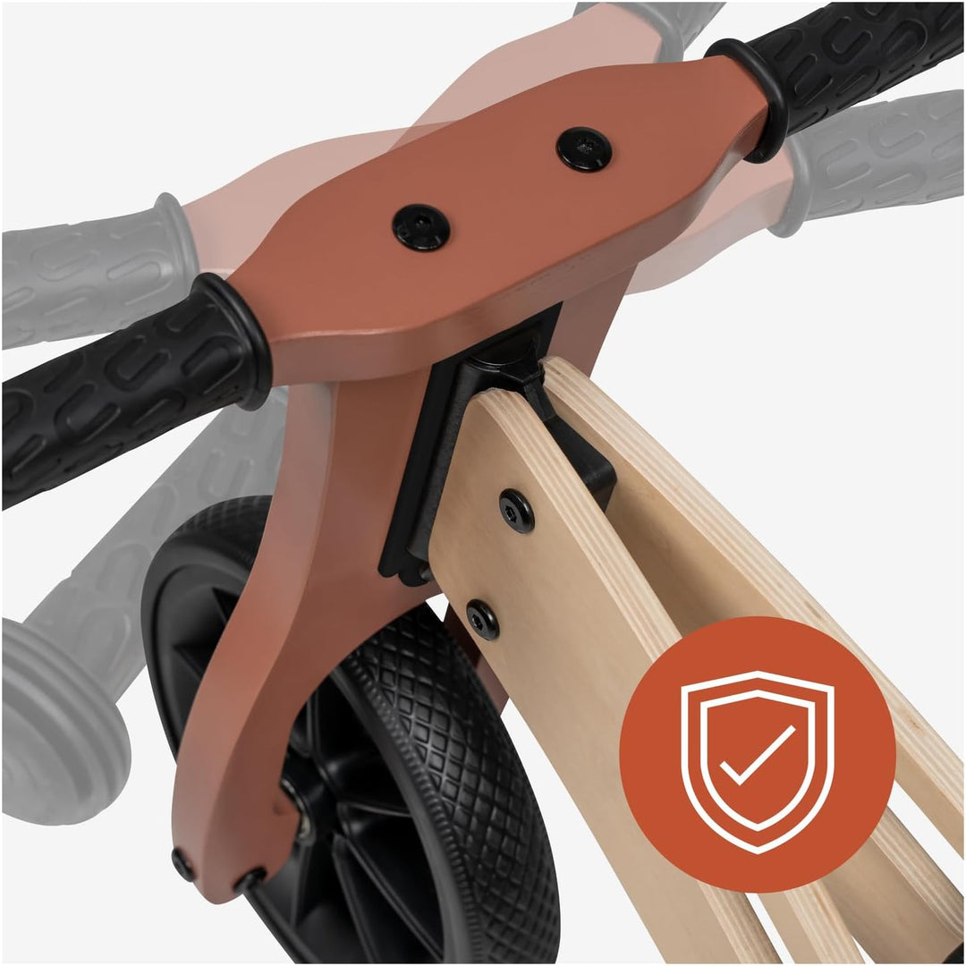 Hauck First Ride Eco, Fuchs - 2 in 1 Holz Dreirad Rutscher & Zweirad Laufrad mit 7,5 Zoll Räder für