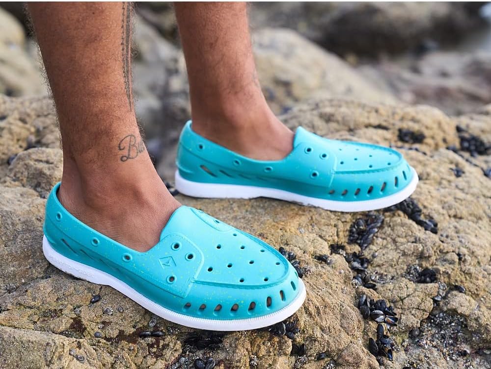 Sperry Herren A/O Schwimmer Bootsschuh 41 EU Blaugrün Gesprenkelt, 41 EU Blaugrün Gesprenkelt