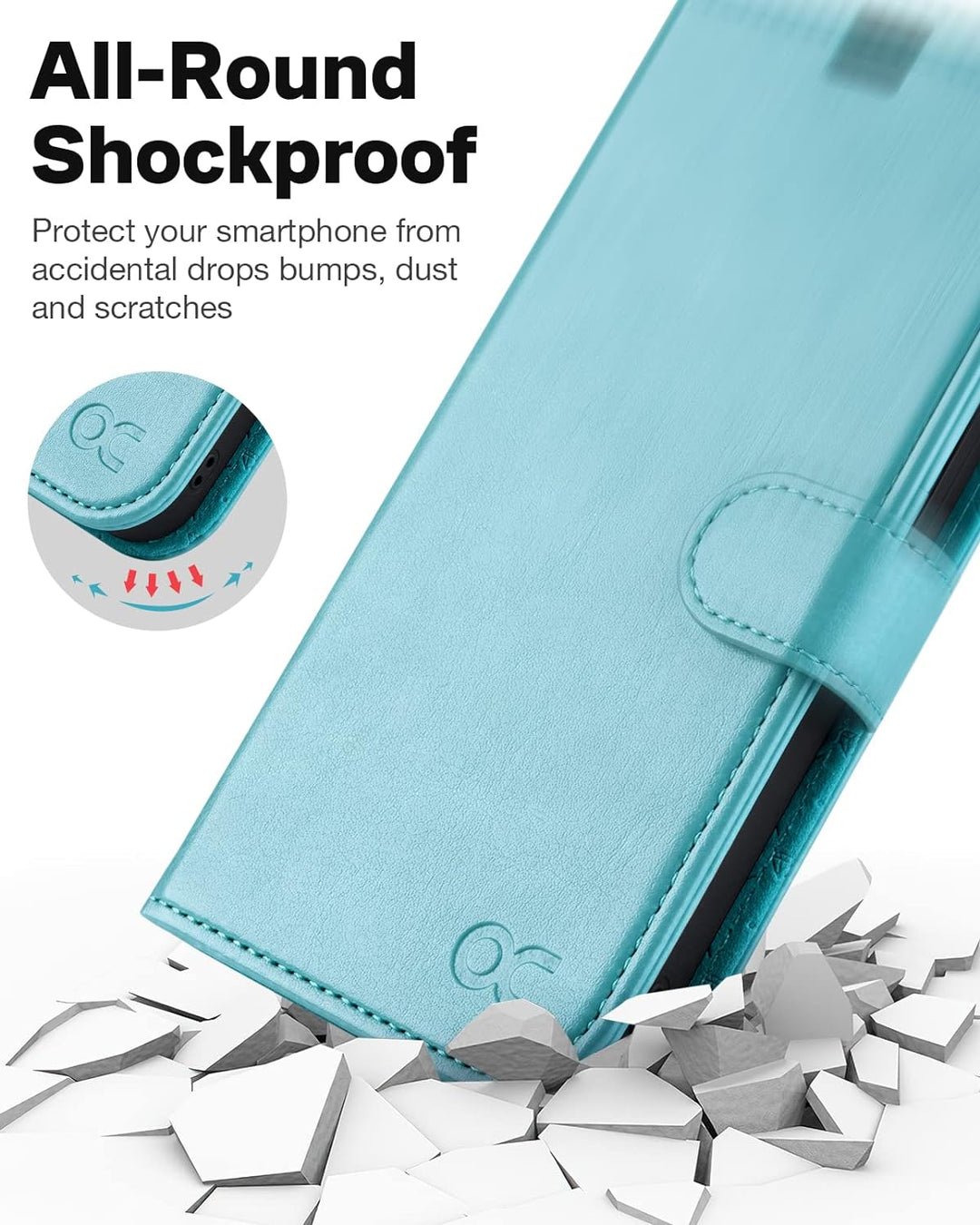 OCASE Abnehmbare Hülle iPhone 14 Handyhülle 5G[Magnetische Hülle] [Kabelloses Laden] [Displayschutz]