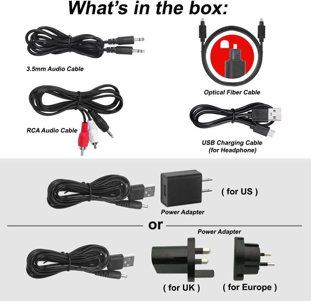 SIMOLIO Digital Funkkopfhörer für Fernseher Kabellos für Senioren, 2.4GHz Kabellose TV Kopfhörer mit