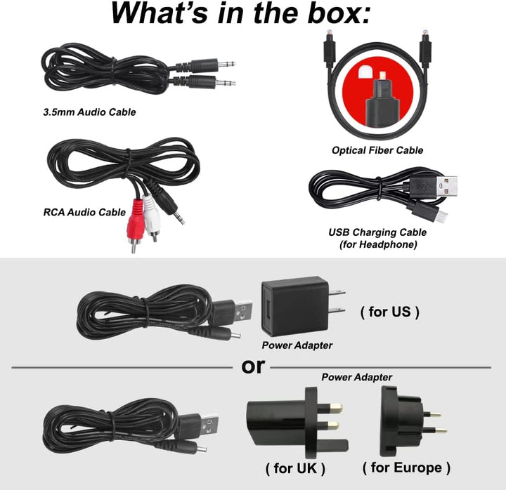 SIMOLIO Digital Funkkopfhörer für Fernseher Kabellos für Senioren, 2.4GHz Kabellose TV Kopfhörer mit