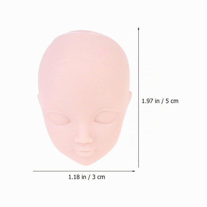 Beavorty Puppenkopf 5X3X3Cm Zum Üben Von Make-up Und Basteln Mini Diy Puppengesicht Für Kreative Kin