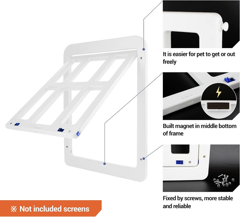 NAMSAN Hundeklappe Fiegengitter Katzenklappe Haustierklappe mit Magnetverschluss für Fliegengittertü