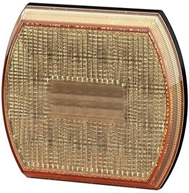 HELLA - Blinkleuchte - Shapeline Tech - LED - 12/24V - geschraubt/Einbau - Lichtscheibenfarbe: gelb