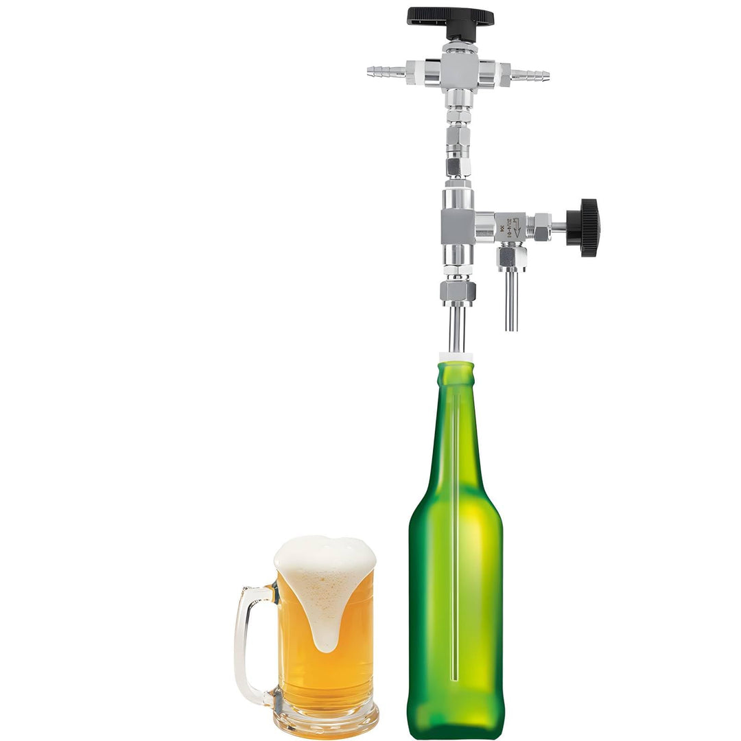 Bierflaschenfüller 304 Edelstahl Gegendruck-Bierflaschenfüller Hausgebraute Füllmaschine Handgeferti
