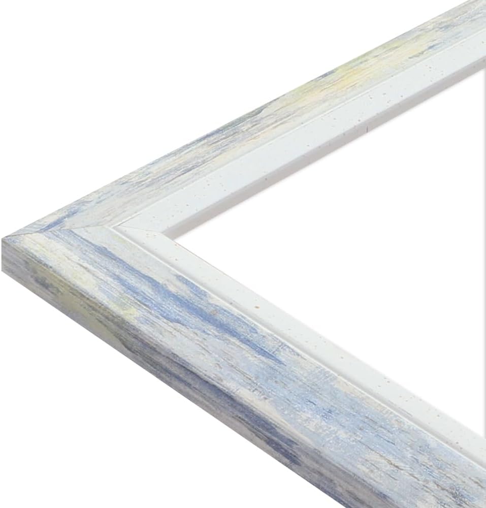 WANDStyle Bilderrahmen Modern 30x42cm DIN A3 I Farbe: Blau I Fotorahmen I klassischer Bilderrahmen I