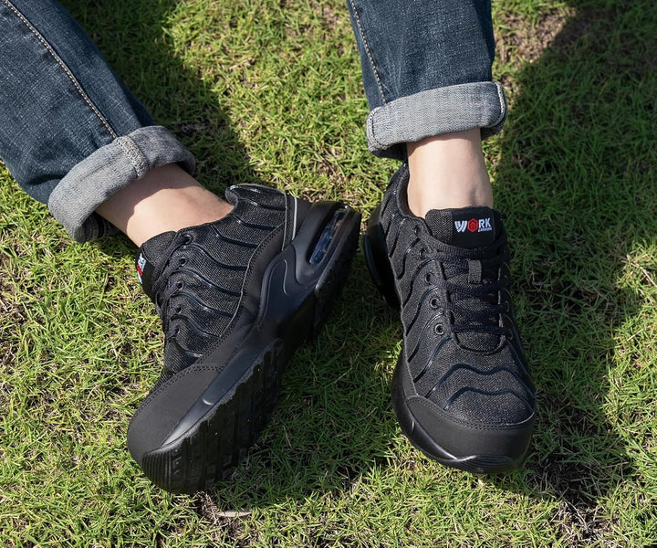LARNMERN Arbeitsschuhe Herren Sicherheitsschuhe Damen 35-51 EU Leicht Pannensichere Sportlich Schutz